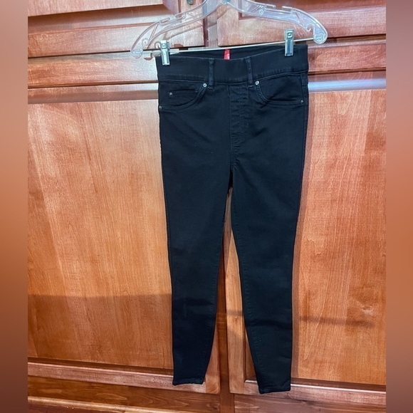 SPANX 20278R Ankle Jeans Leggings XS Jegging Clean Black Pull On Stretch Shaping - Picture 3 of 12
